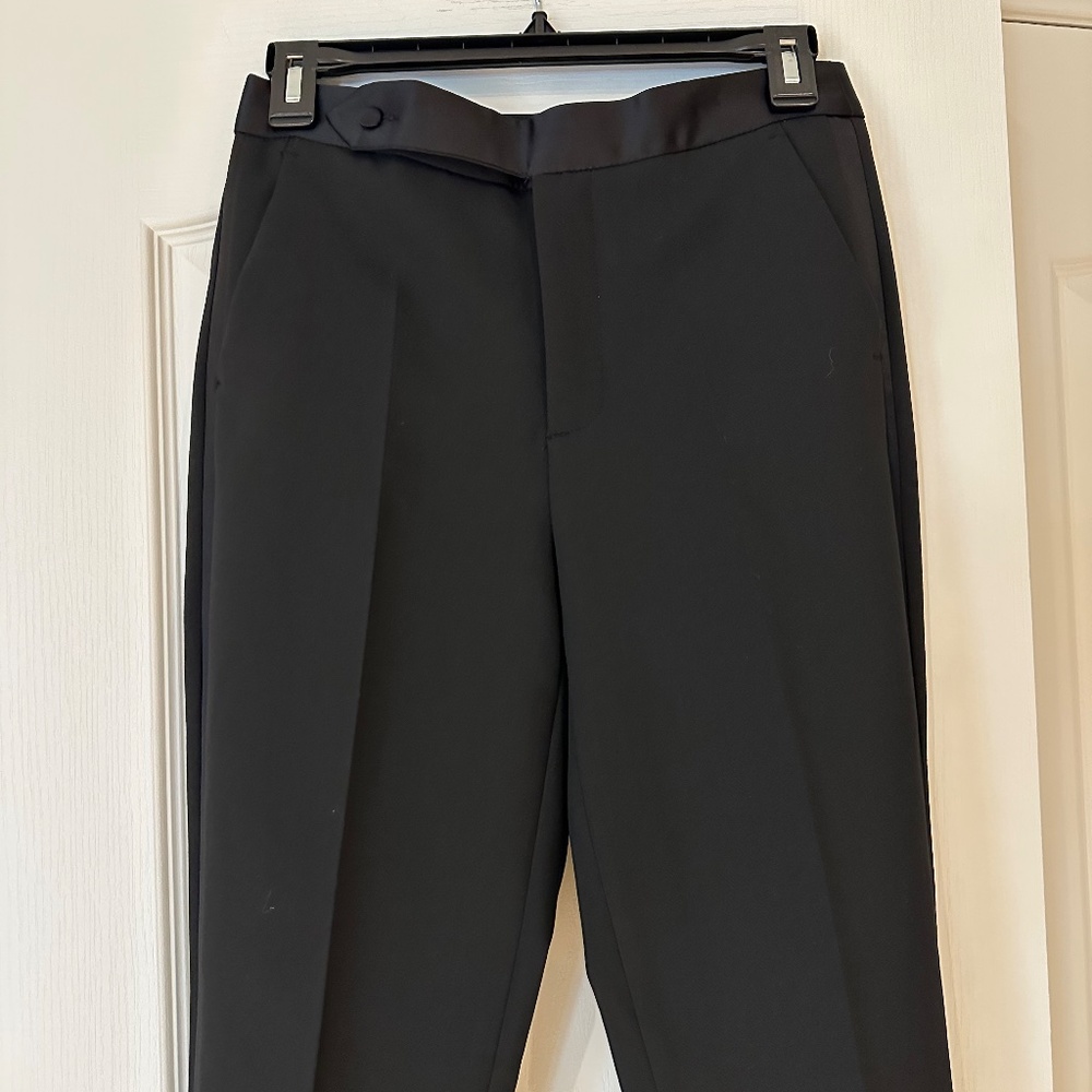 Zara Tuxedo Pants Trousers, Size XS, Black